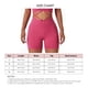 thumbnail image 5 of Pantalones cortos de yoga Estilo Europa y América Cintura alta Levantamiento de cadera Fitness Leggings cortos para correr Rosa L, 5 of 6