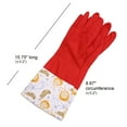 thumbnail image 3 of Fleece-lined Reusable Waterproof Dishwashing Household Non-Slip Cleaning Rubber Gloves (1 Pair), 3 of 7