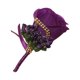 thumbnail image 1 of Qarigey Boutonniere de boda Accesorios de novio seguros y reutilizables Broches inodoros Flores Púrpura amigable con la piel Type3 NO3, 1 of 6