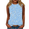 thumbnail image 2 of Women Summer Tops Sleeveless Tops for Women Summer Women Summer Blouses Dressy Casual Plus Size Graphic T Shirts Plus Size Shirts, 2 of 4