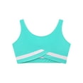 thumbnail image 4 of Xnihocha Yoga Dance Athletic Tank Crop for Girls U Neck Sleeveless Figure Ice Skating Gymnastic Top Blue Green 14, 4 of 6