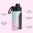 thumbnail image 2 of Drinco Water Bottle Double Wall Vacuum Insulated Stainless Steel, 14oz Macaron, 2 of 5