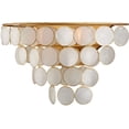 thumbnail image 5 of Currey And Company 5000-0223 Bon Vivant 3 Light 11" Tall Wall Sconce - Natural /, 5 of 6