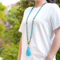 thumbnail image 3 of JFBUJC 108 stone flow long bracelets hand string Posmian style necklace, 3 of 5