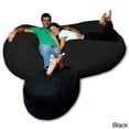 thumbnail image 3 of Theater Sacks LLC 7.5-foot Soft Memory Foam Micro Suede Beanbag Chair Lounger Olive Micro Suede, 3 of 5