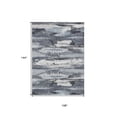 thumbnail image 3 of HomeRoots 612513 9 x 12 ft. Gray & Silver Abstract Washable Indoor & Outdoor Rectangle Area Rug, 3 of 5