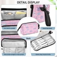 thumbnail image 4 of Nylon Fish Mouth Pencil Case with Large Capacity Zipper Pencil Pouch Dog Paw Prints and Bows Pencil Bag Organizers, 4 of 7