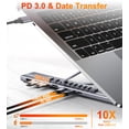 thumbnail image 3 of Soporte para portátil Mukiya USB C 8 en 1, Hub 4K HDMI, 3 of 9