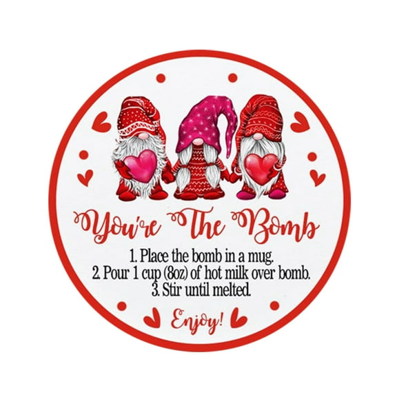 Dengmore Valentine's Day Dwarf Door Sign PVC Printing Home Decoration Pendant Valentine's Day Ornaments Decorations Gift Valentines Hanging Ornaments 3.14 Inch