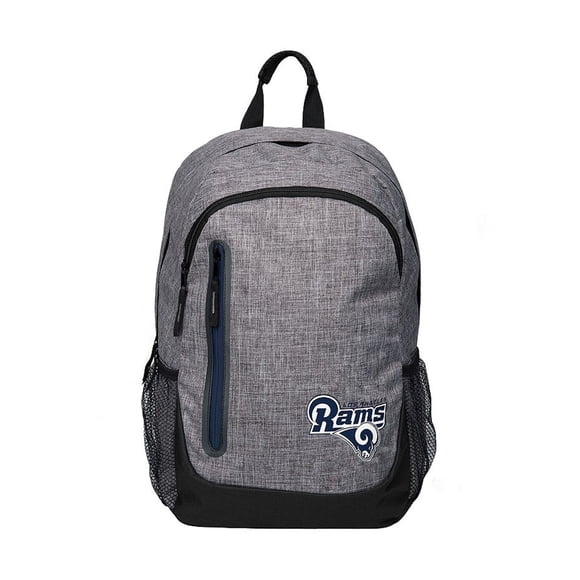 Forever Collectibles Mens LA Rams Mochila estándar gris