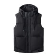 thumbnail image 3 of Gibobby Chamarra casual hombre chamarra de espuma grande, ajuste de burbujas gruesas, con capucha, para invierno, informal, para hombre(Negro,XG), 3 of 5