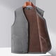 thumbnail image 4 of Chaleco cálido de otoño e invierno para hombres de mediana edad con forro polar Chaqueta gruesa para papá Chaleco básico para abuelo, 4 of 6