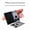 17pro-DeepBlue, variant on QLYSOK for iPhone 17 Pro Camera Lens Protector, Variable folding phone holder, Metal Aluminum Alloy Tempered Glass Camera Screen Protector [Strong adsorption] [compatible phone shell]-Orange