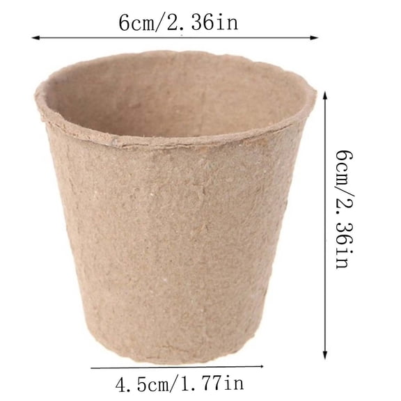 Nursery Pots 6X6Cm 20Pcs 20 Seed Starter Pulp Trays,Germination Flower Pots for Plant Seedlings Vegetable Growing,Compostable Eco Friendly Gardening Plant Containers Set