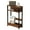 Walnut, variant on Narrow Side Table with Storage Shelf, 3-Tier Slim End Table with Magazine Holder, Modern Thin Side Tables for Couch or Small Spaces, Skinny Nightstand for Living Room or Bedroom