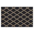 thumbnail image 1 of Mohawk Home - Tapis touffeté en polyester à losanges Lewis, noir/havane, 1 of 8