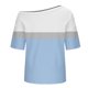 thumbnail image 3 of Tops de Manga Corta para las Mujeres Cuello Inclinado de Ajuste Suelto Casual Blusa Deportiva para el Hogar, Top de Poliéster Relajado para Primavera Verano Diario Y Entretenimiento, 3 of 6