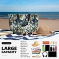 thumbnail image 5 of Wukai Hawaiian Style Print Zipper Bag,large Beach Tote Bag,Waterproof Sandproof Bag,Grocery and Picnic Tote Travel Bag, 5 of 5