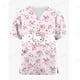 thumbnail image 3 of Camisetas de manga corta para mujer, uniforme de enfermera con estampado de Hello Kitty, cuello en V, bolsillo, para trabajadores de la salud, ropa de trabajo clínica, 3 of 4