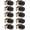 Oil Rubber Bronze, variant on 10 Pack Matte Black Privacy Door Knobs Interior, Classic Round Shape Bedroom Doorknobs with Lock, Keyless Modern Design Door Lockset for Bathroom and Bedroom