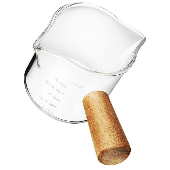 Worgeous Small Jug Espresso Wooden Side Handle Tea Cup Wood 1Set