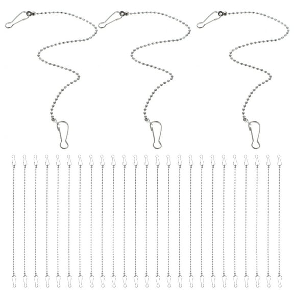 24pcs Hanging Chains for Garden Plants with Metal Hooks and Clips
