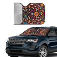 thumbnail image 2 of Yiaed Colorful Mexican2 Print Car Windshield Sunshade Front Auto Car Front Window Sun Shade Foldable Sun Visor Shield Cover Auto Accessories for Sedan SUV Truck-Small, 2 of 5