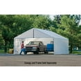thumbnail image 4 of ShelterLogic Super Max 18' x 20' White Canopy Enclosure Kit Fits 2" Frame, 4 of 5