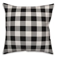 thumbnail image 2 of Creative Products Harvest Buffalo Check Plaid Monogram 18x18 Spun Poly Pillow, 2 of 3