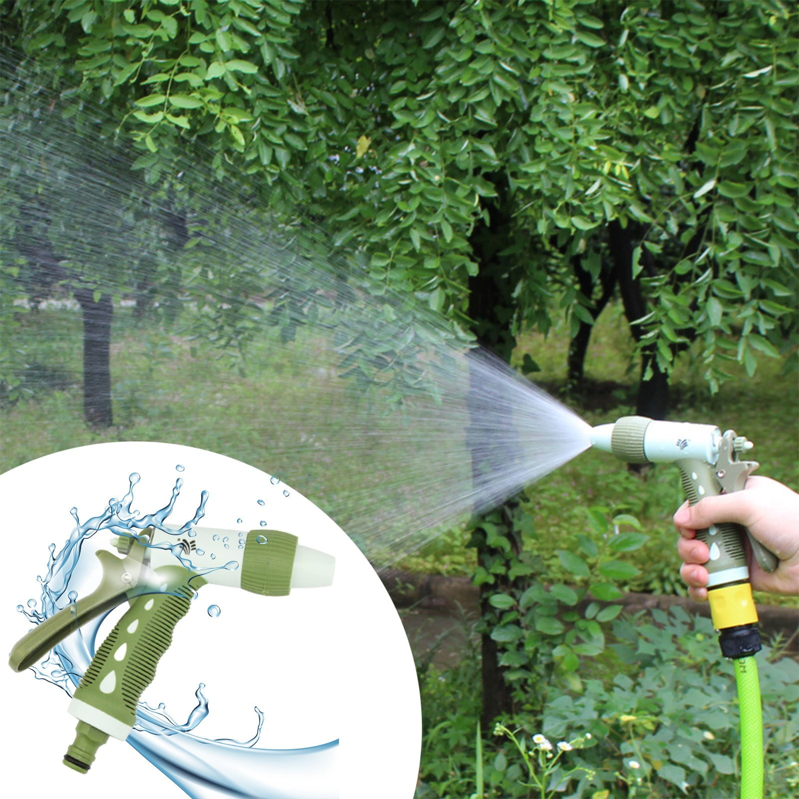 Buse De Tuyau D'arrosage, Buse De Pulvérisation Haute Pression, Pistolet Pulvérisateur En Mousse, Buse De Tuyau D'arrosage Pour Lavage De Voiture, Buse De Pression Pour Arroser Les Plantes, Douche