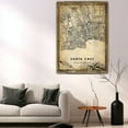 thumbnail image 5 of Santa Cruz Vintage Map Prints Canvas, California Map Art Canvas, Canvas, Santa Cruz Map City style vintage Canvas , Canvas Wall Art, Street Map Artwork Canvas, 5 of 6