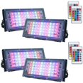 thumbnail image 1 of Foco LED RGB para exteriores, resistente al agua IP65 con mando a distancia, apto para uso en interiores y exteriores (luz desnuda de 100 W-RGB), 1 of 5