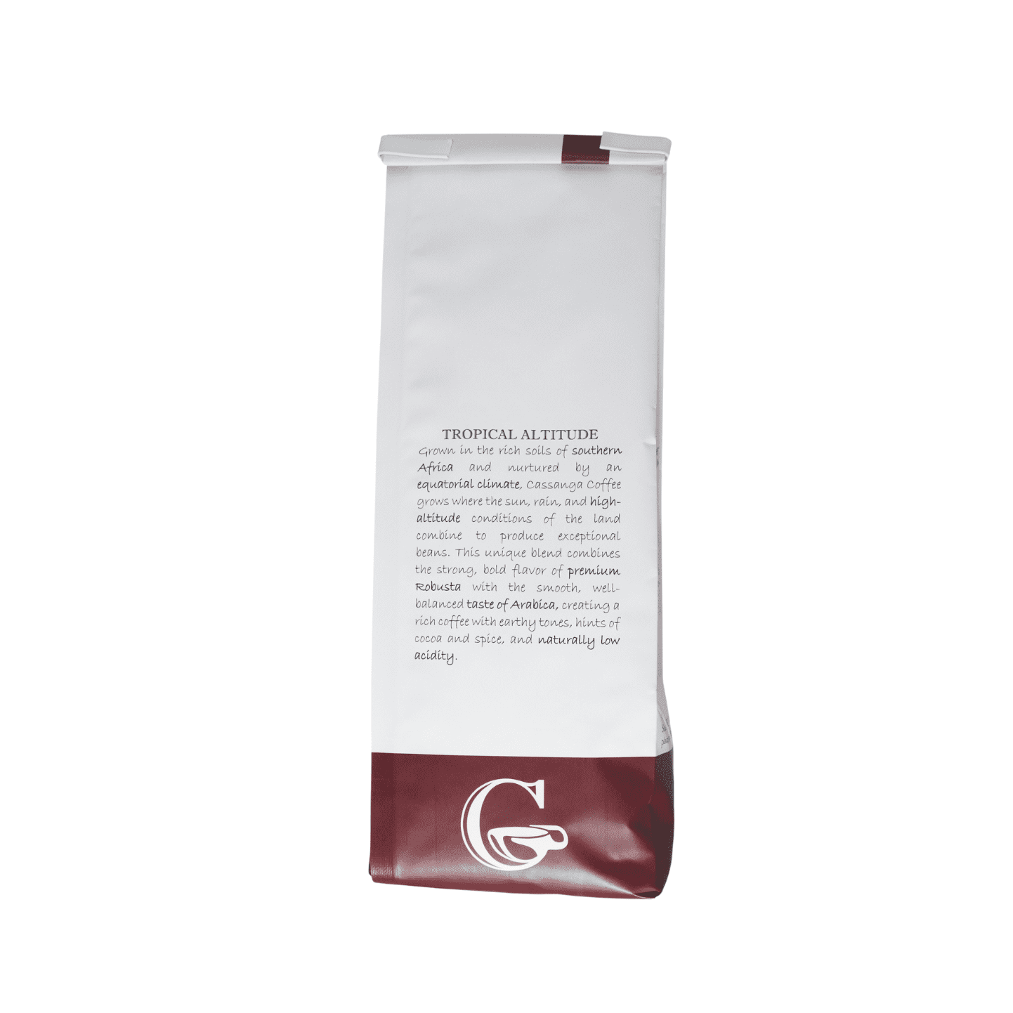 Cassanga Coffee — Natural Dark Roast, Whole Bean Coffee 12 oz (340 g)