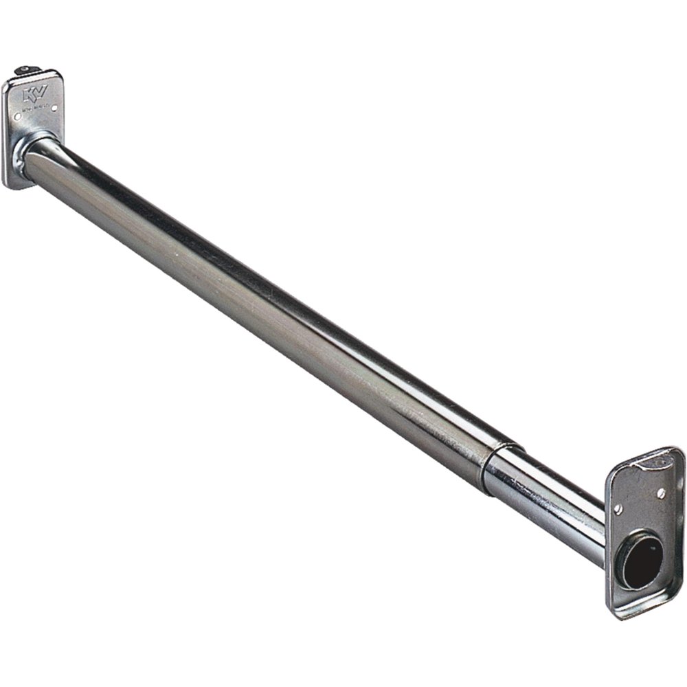 Knape & Vogt KV2ZC30 3048 in. Adjustable Extension Closet Rod, Zinc