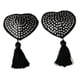 thumbnail image 4 of Autoadhesivas Empanadas Pad De La Cubierta Del Pezón Corazón Mama Reutilizables Negro Soledad Sujetador Pasties Pad, 4 of 4