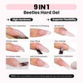 thumbnail image 2 of Beetles Builder Gel for Nails, Jelly Pink 30g 9 in 1 HEMA-Free Hard Gel for Nail Extensions and Strengthening, 2 of 6