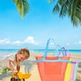 thumbnail image 5 of Mesh Beach Bag Travel Toiletry Bag Beach Toy Bag Large Capacity Sand Toy Bag, 5 of 13