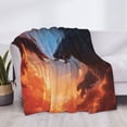 thumbnail image 3 of Balery Red And Blue Fire Cloud Dragon Manta de Franela con Dibujo, Lujo Ultra Suave y Cálido, Antipelusa y Resistente a las Arrugas para Cama, Sofá, Camping -40"x30", 3 of 6
