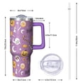 thumbnail image 2 of 40oz Halloween Tumbler with Handle, Witch Skeleton | Print | Halloween Gifts for Women & Men | with Lids and Straws | Stainless Steel Insulated | Coffee Travel Mug, 2 of 5