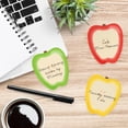 thumbnail image 4 of Apple Shaped Sticky Note Pad Assortment / 2 7/8” x 3 1/4” Modern Sticky Notes / Set Of Three Teacher Appreciation Sticky Note Pad Designs / Made In USA, 4 of 6