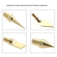 thumbnail image 4 of Modify Finishing Tool Tips, 8Pcs End Face Contact Brass 3D Printing Trimming Heads Widely   for Craft, 4 of 7