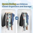 thumbnail image 3 of Hangers Smartor Premium Kids, 35 cm, 50 unidades, terciopelo gris, 3 of 9