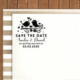 thumbnail image 2 of Printtoo Personalized&nbsp;Round Black Self Inking Save The Date Stamp Custom Getting Married Heavy Duty Rubber Stamper-45 mm, 2 of 6