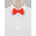 thumbnail image 2 of INSPIRE CHIC Men's Solid Color Self-tied for Formal Wedding Party Tuxedo Bow Ties Red One Size, 2 of 5