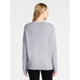 thumbnail image 6 of Time and Tru Women’s V-Neck Pullover Sweater, Lightweight, Size XS-XXXL, 6 of 6