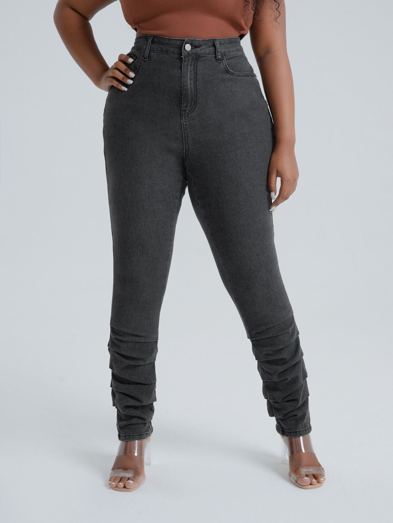 Women's Plus High Waist Stacked Skinny 