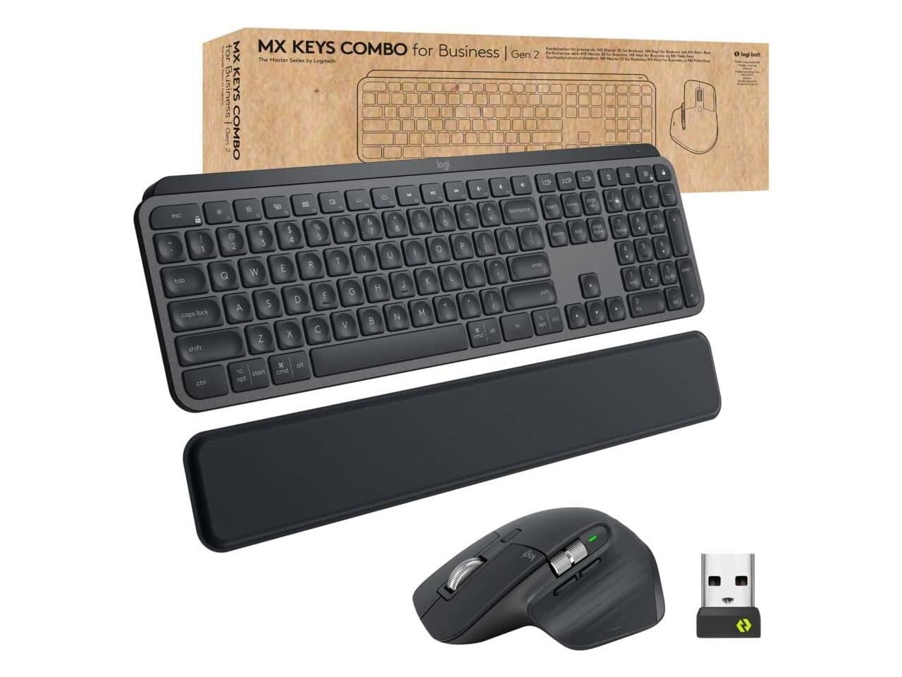 Logitech MX Keys S Wireless Keyboard with MX Anywhere 3S Mouse