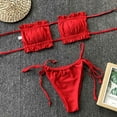 thumbnail image 6 of Tbopshirt Bikinis for Women,Womens Bathing Suits,Women Ruched Hollow Bikini Push-up Padded Swimwear Swimsuit Beachwear Set,Womens Swimsuits, 6 of 7