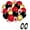 Black & Gold & Red, variant on KIRIKOU 12 Inch 60 Pack Black Silver and White Confetti Balloons Garland Arch Kit Chrome Metallic Shinny Pastel Balloons with Ribbons for Wedding Baby Shower Graduation Birthday Party Decorations