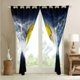 thumbnail image 3 of 3D Sports Softball Curtains Ball Sports Theme 52"x63" Set of 2 Panels Window Curtains & Drapes ,Thunder and Lightning 30%-50% Blackout Curtains Ball Game Window Treatments Abstract Art Room Decor, 3 of 5